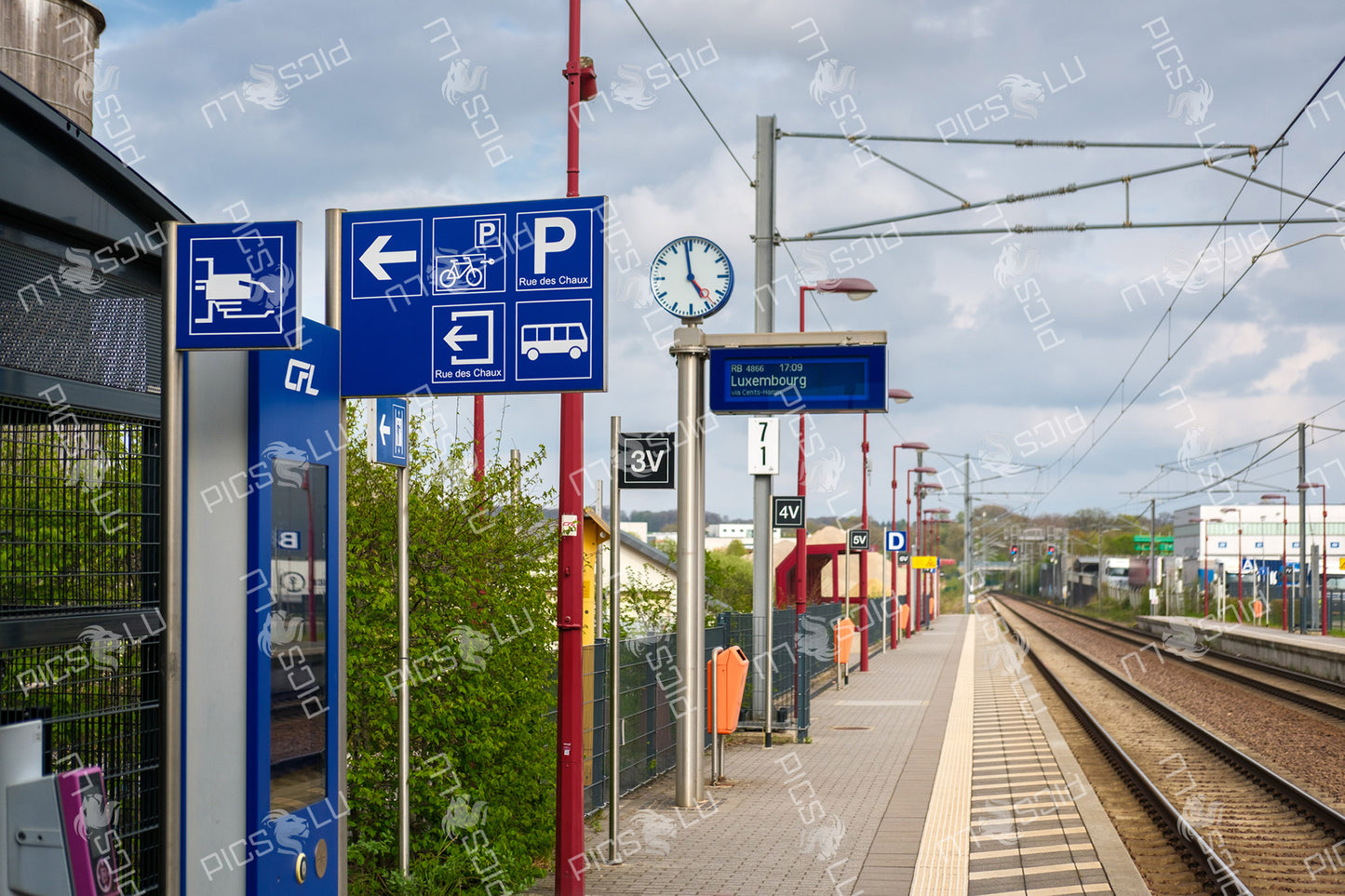 Transport hub at Sandweiler-Contern station