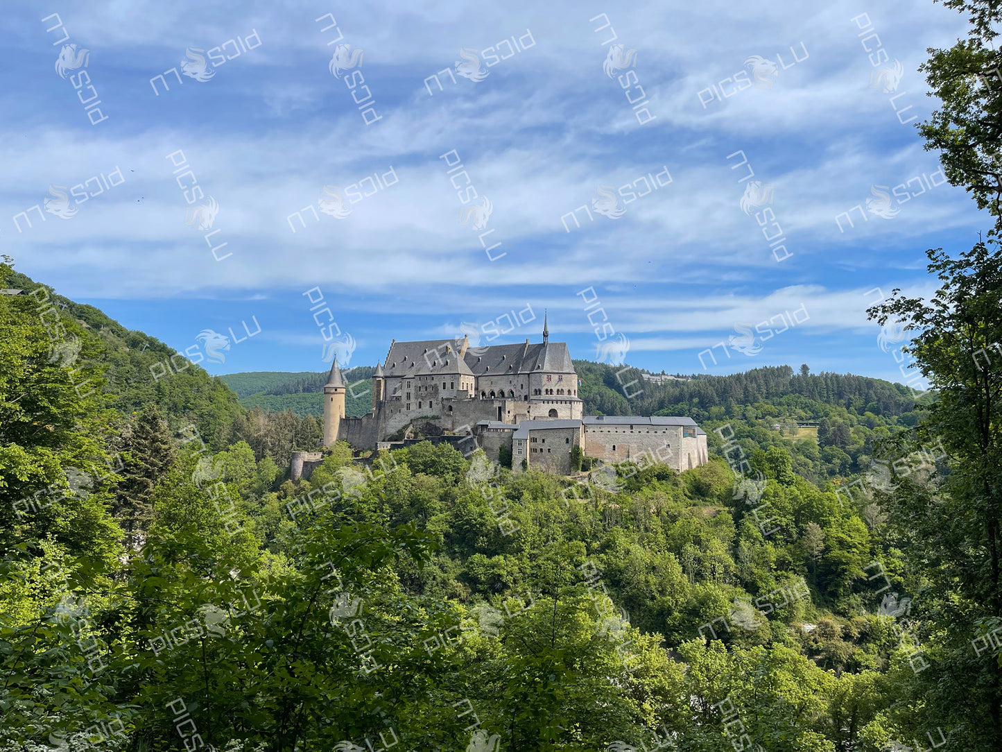 Vianden Castle in the Ardennes