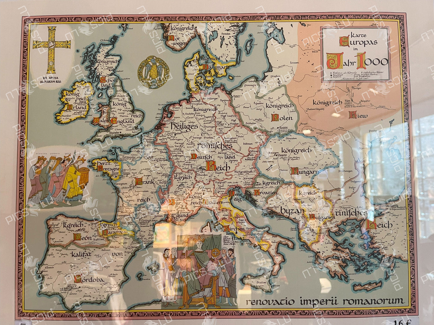 Map of Europe in the Year 1000