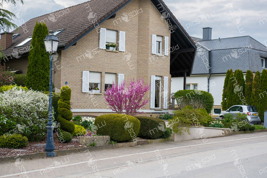 Charming spring garden in Sandweiler, Luxembourg
