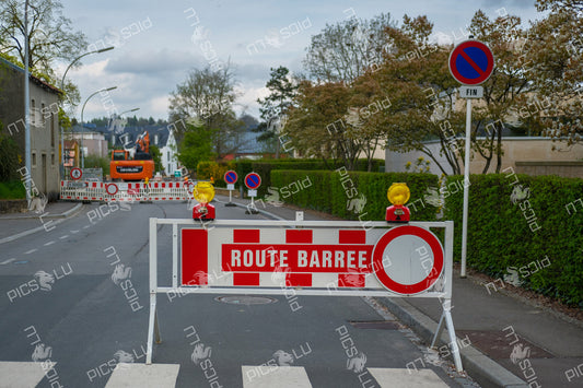 Road closed in Sandweiler – construction in progress