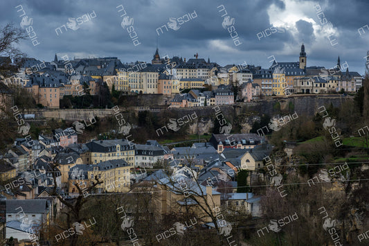 Panoramic View Over Grund And Ville Haute