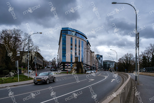 Modern Architecture Along Boulevard Royal