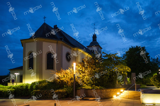 Church of Sandweiler at dawn