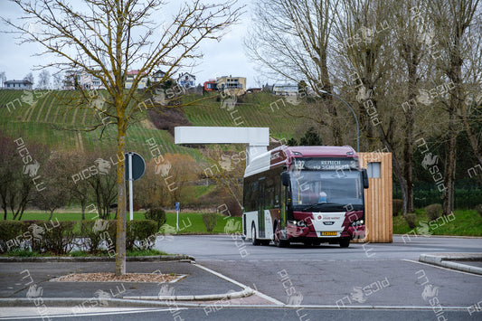 Electric bus 432 in Remich, Luxembourg