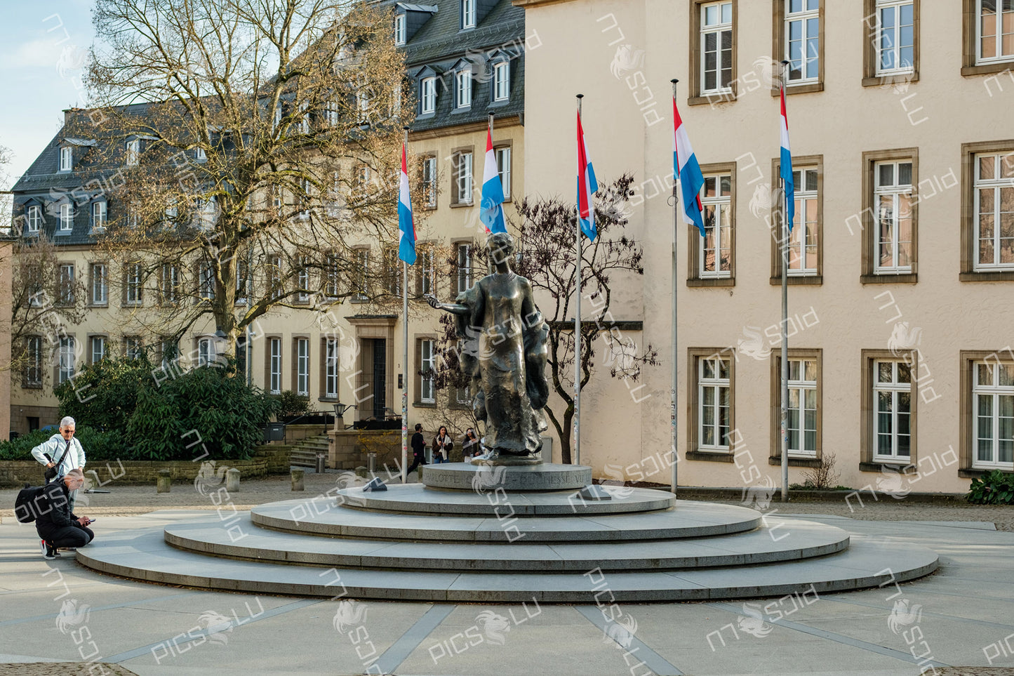Monument of Grand Duchess Charlotte Luxembourg city