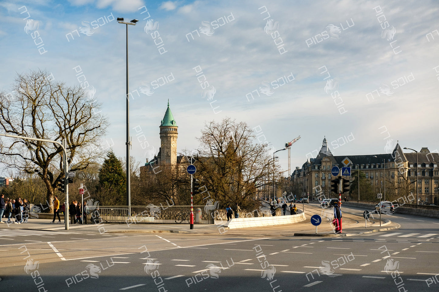 View Of Adolphe Bridge In Luxembourg city