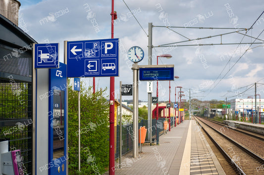 Transport hub at Sandweiler-Contern station