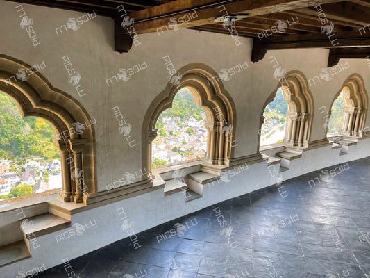 View from the loggia of Vianden Castle