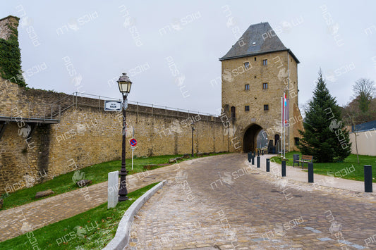 Historic City Gate and Fortifications in Luxembourg City
