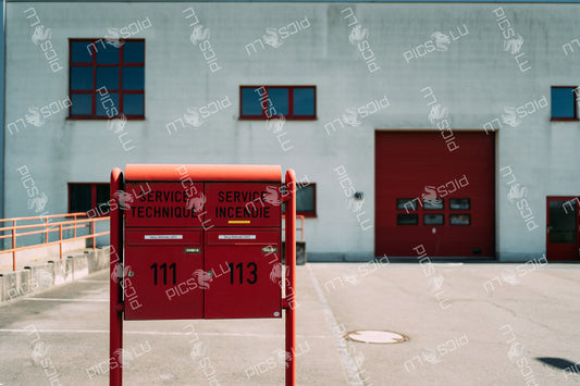 Fire and technical service mailboxes in Contern, Luxembourg