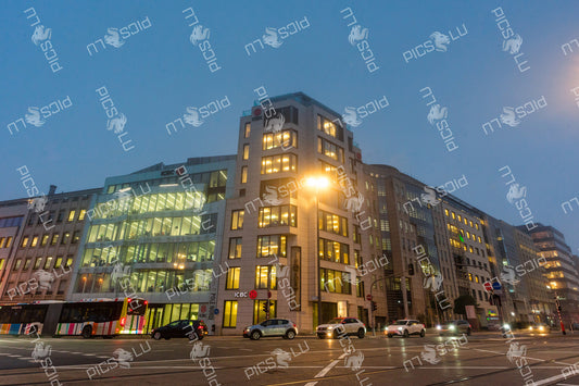 Evening Traffic in Financial District
